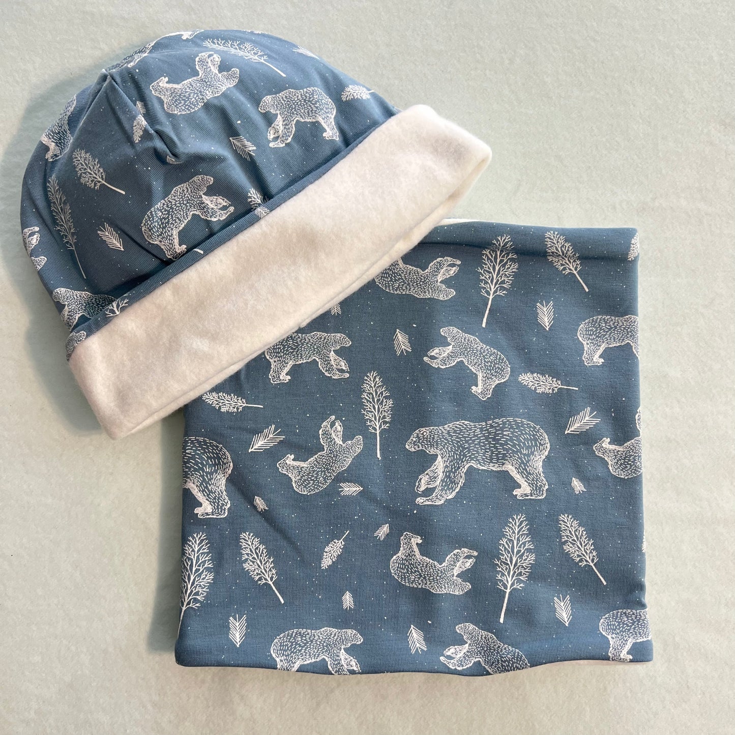 Berretto / Scaldacollo in Pile di Cotone Organico