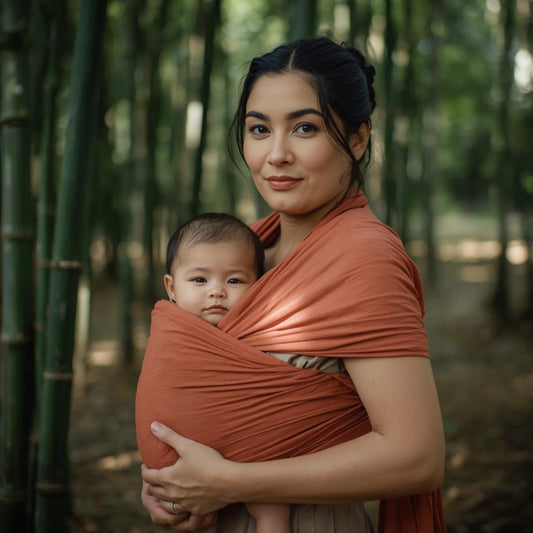 FASCIA PORTA BEBÉ ARTIGIANALE IN BAMBOO