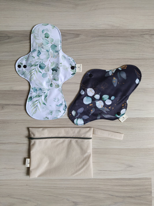 Set Assorbente Notte e Giorno con Wetbag